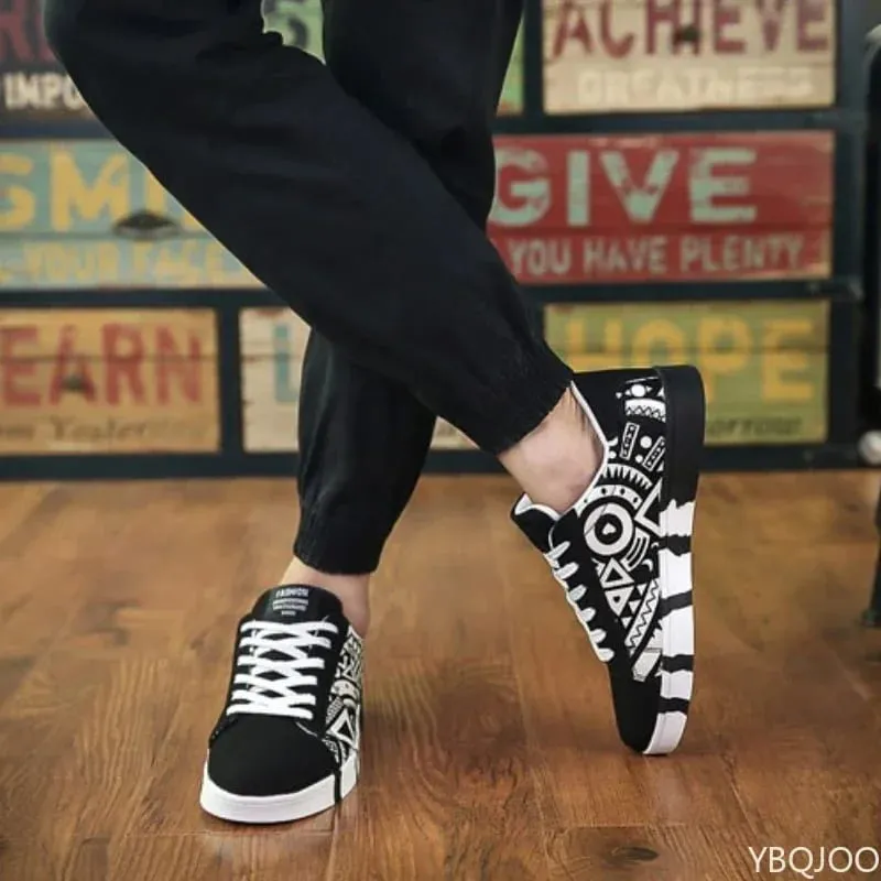 2026 Nieuwe Grote Maat Herfst Mode Nieuwe Casual Comfortabele Platte Herenschoenen Niche Trend Veelzijdige Heren Board Schoenen