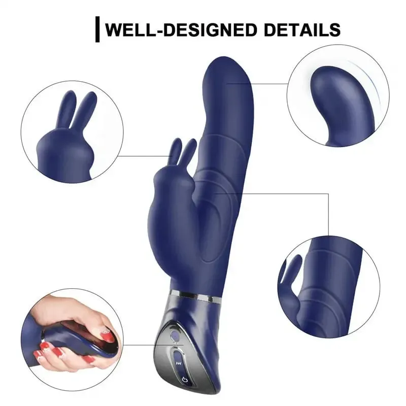 Dildo Rabbit G Spot Vibrators Vagina Clitoris Massager Nipple Dual Stimulator Adult Product Sex Toys for Women Masturbators