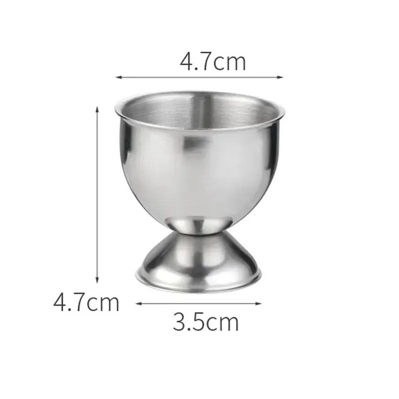 4pcs Stainless Steel Boiled Egg Cups Stand Rack Eggs Holder Kitchen Breakfast Cooking Tool Holder Cooking Tool Kitchen Gadgets — image 7