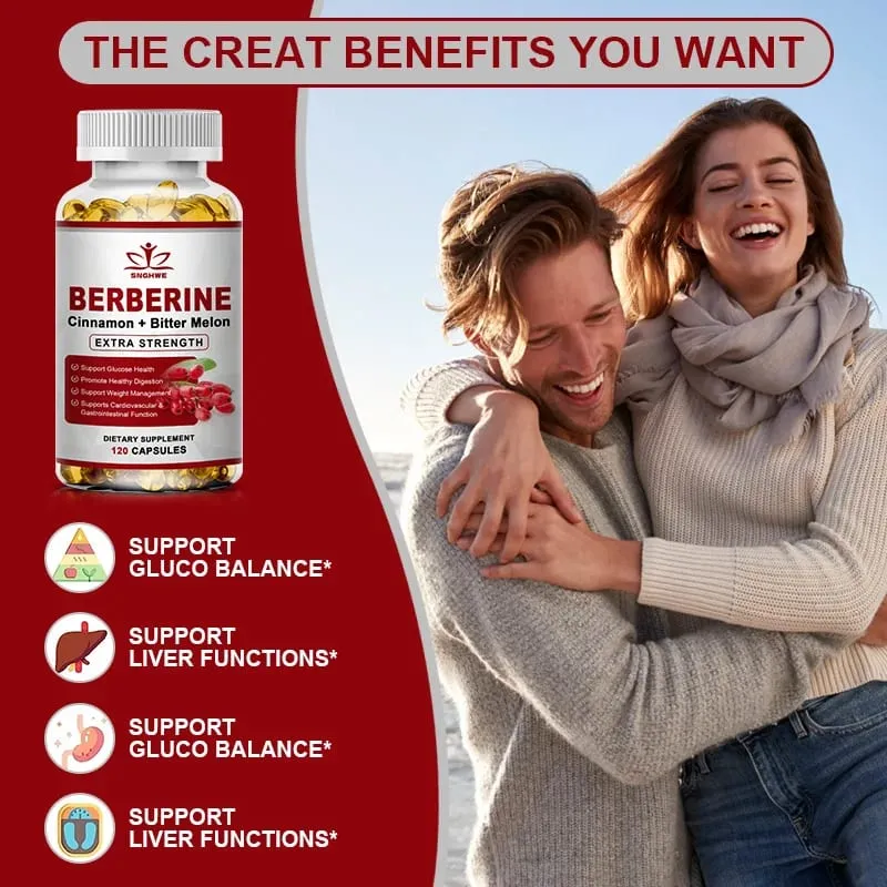 Berberine Supplement High Potency with Ceylon Cinnamon - Immune System Cardiovascular & Gastrointestinal Function - Berberine H — image 4