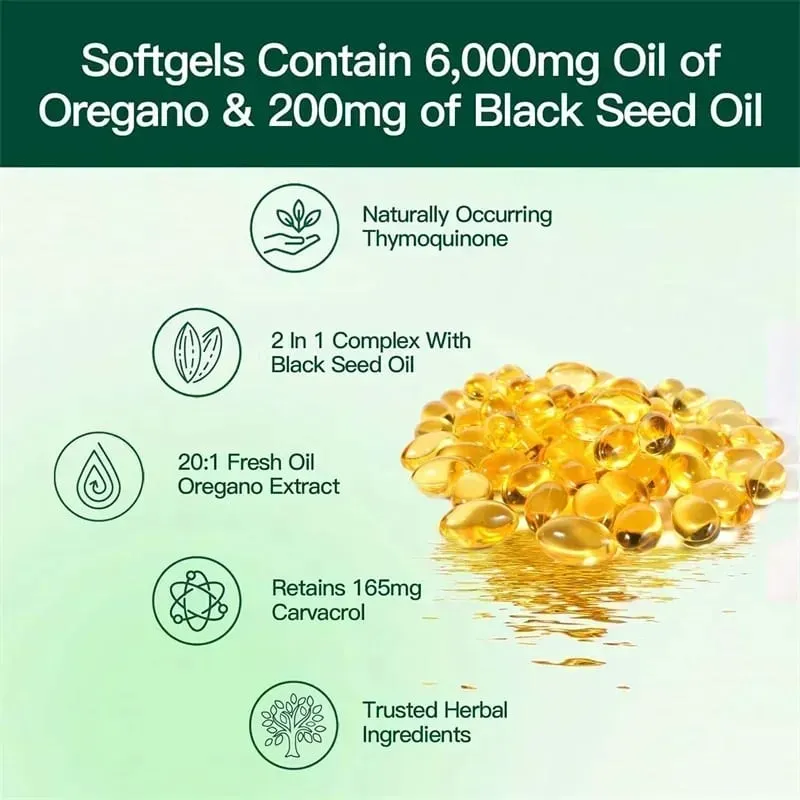 Oregano Oil - Natural Antioxidant Immune Support Balance Intestinal Flora Promote Digestion and Absorption — image 3