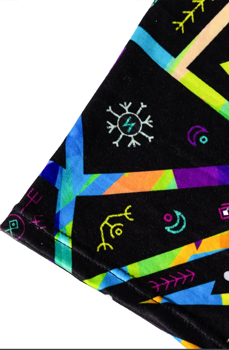 5-pcs Men's trendy graffiti, pixel, cyberpunk print boxer underwear, comfortable and casual and fashionable boxer — image 6