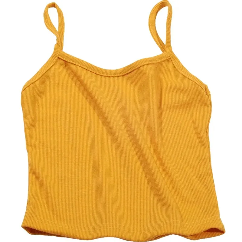 Summer New Solid Color Small Camisole for Girls and Students with A Slimming Look and A Versatile Thread Vest. Short Base Shirt — image 6
