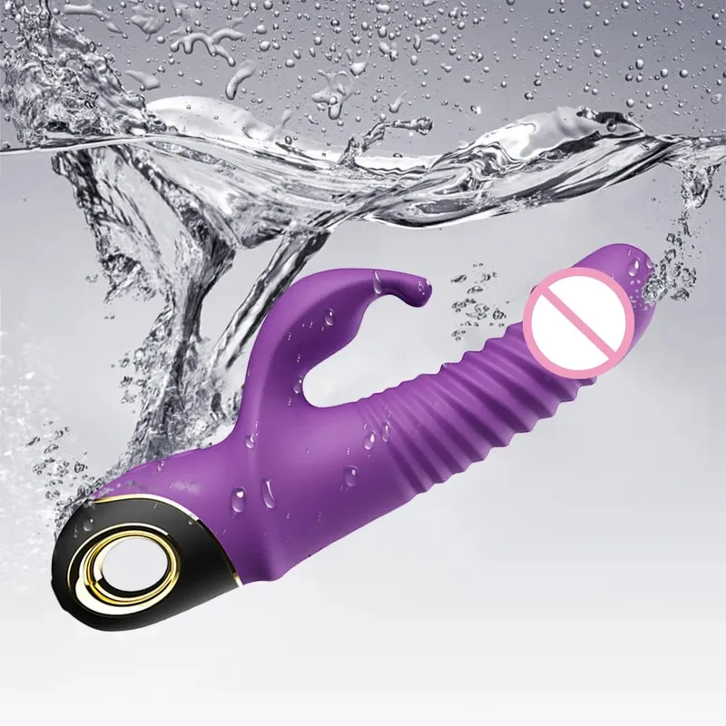 2022 Rabbit Thrusting Vibrator Automatic Telescopic G-Spot Clitoris Stimulator Female Masturbation Sex Toys For Women Adults — image 6