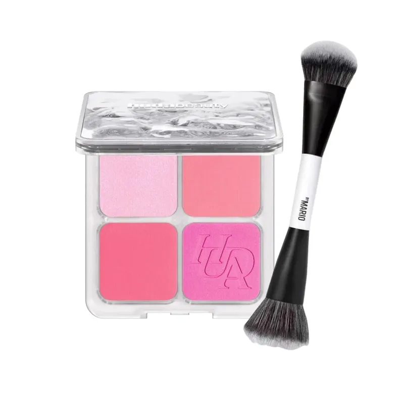 4-in-1 Glow Blush and Brush Set Filter Flush Eye Check Blush Palette Matte Shimmer Face Makeup Long Lasting Women Daily Cosmetic — image 8