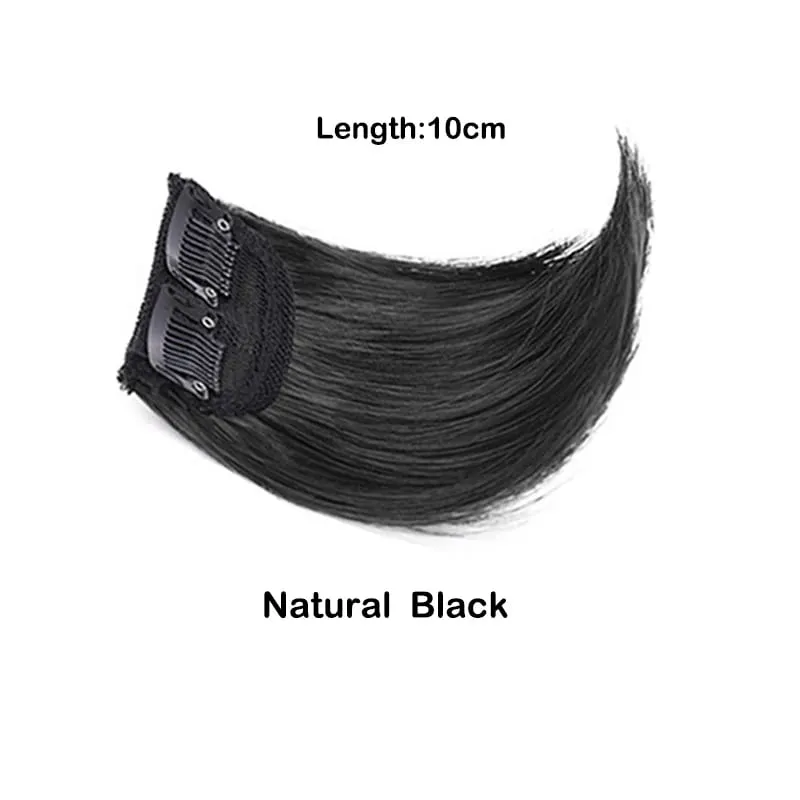 10cm Synthetic Short Straight Pad Invisible Hair Extension Lining of Hair Top Side Cover Hairpiece for Women — image 8
