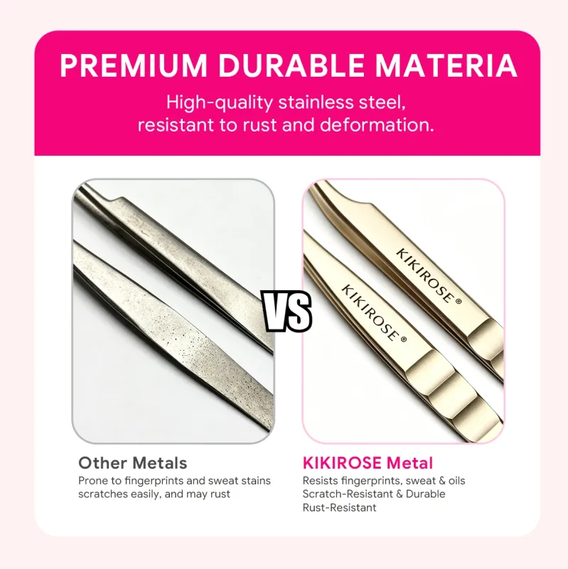 Precision Lash Applicator Tweezers for Eyelash Extension Cluster Lashes False Eyelash Stainless Steel Salon Makeup Tool — image 6