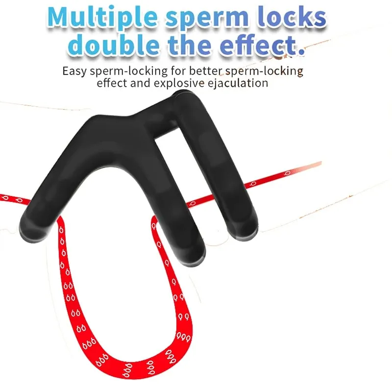 New Semen Lock Ring Upgrade Locking Ring for Men Penis Ring Delay Cock Ring Retarded Ejaculation Sex Toy Product for Gay Men 18+ — image 2