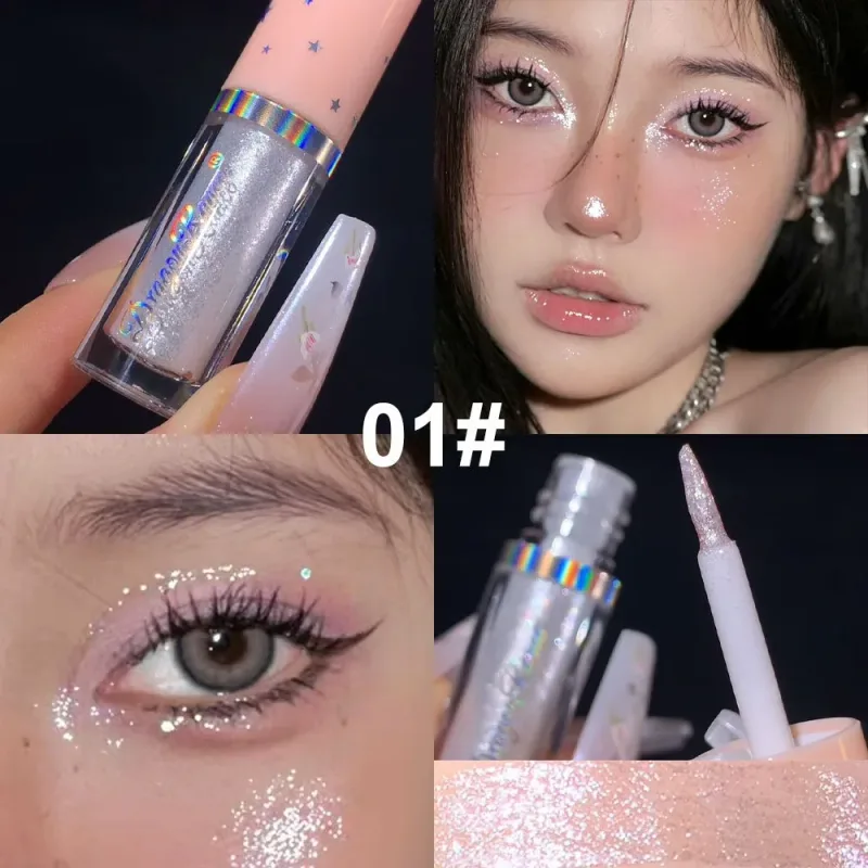 Blue Sequins Liquid Eyeshdaow Glitter Gel Shiny Metallic Eyeliner Pen Diamond Shimmer Waterproof Eye Beauty Party Makeup Tool — image 3