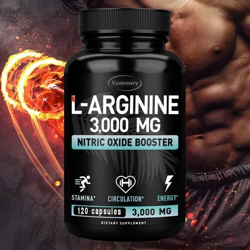 L-Arginine - Strengthen Muscles Improve Blood Circulation and Boost Energy Endurance and Athletic Performance — image 4