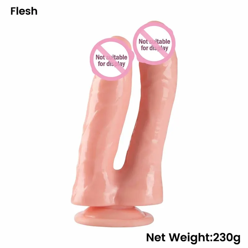Double Ended Dildo Sex Machine Realistic Dildo With Suction Cup G-spot Orgasm Anal Plug Sex Toy for Women JoinJJtoy — image 8