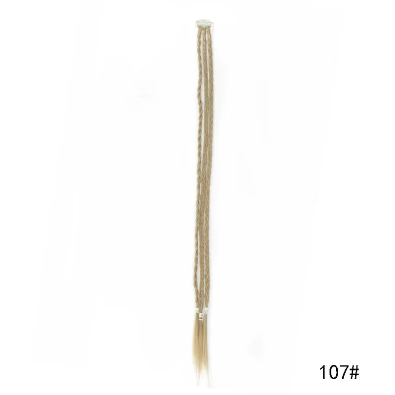 Synthetic Braid Clip in Hair Extensions Braids Long Ponytail Hairpieces For Women Kids Girls Daily Party Cosplay — image 9