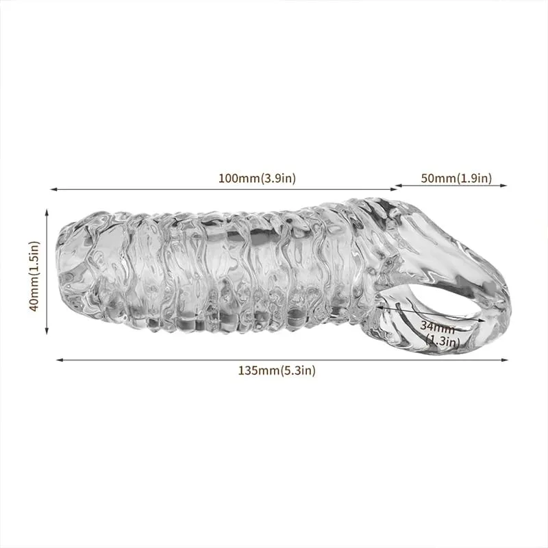 Silicone Penis Cock Rings Reusable Men Penis Sleeve Delay Ejaculation Penis Magnify Condoms Dick Sleeve Enlargement Sex Toys 18+