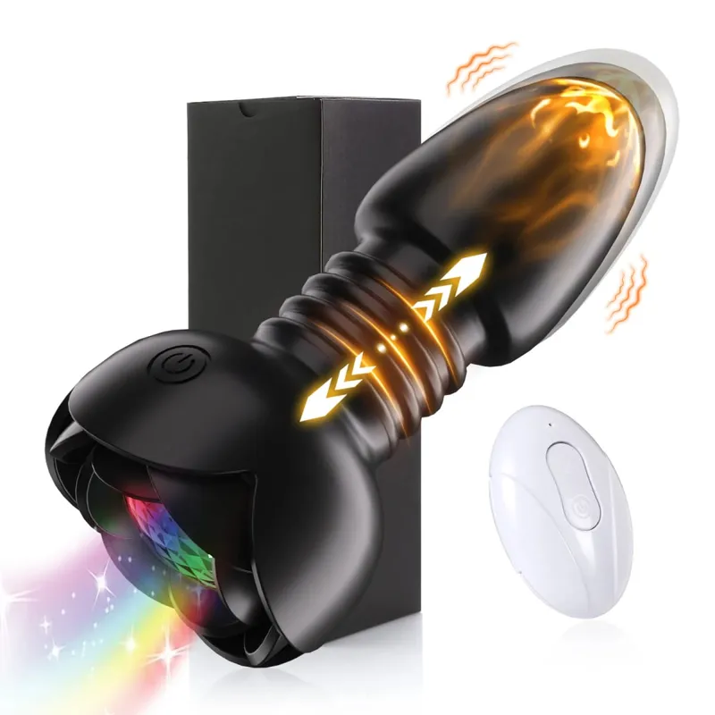 Anal plug Telescopic Sex Toy for Men Remote Control Butt Plug Prostate Massager Female Vagina Masturbato Adult Anal Sex Toys 18