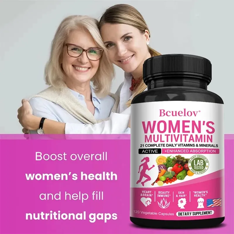Women's Multivitamin Supplement Capsules - for Joints Hair Skin Nails Brain Heart Digestive and Immune Health — image 2