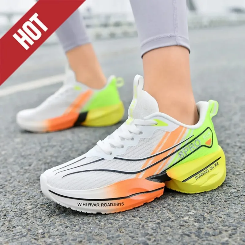 Men Women Carbon Plate Marathon Running Shoes Breathable Lightweight Racing Training Sports Athletic Casual Sneakers Walking — image 5
