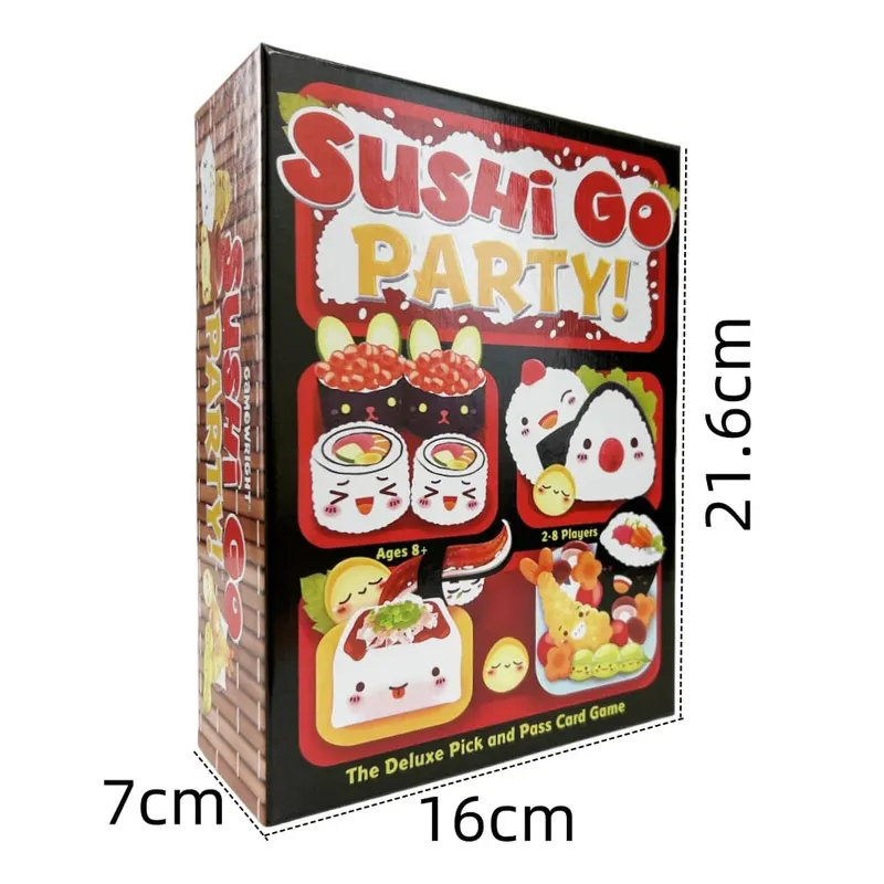 1 Box Sushi Go Family Gathering Board Game Card Fun Card Game Sushi Go Party Card Games Deck Roll Creative Holiday Gift