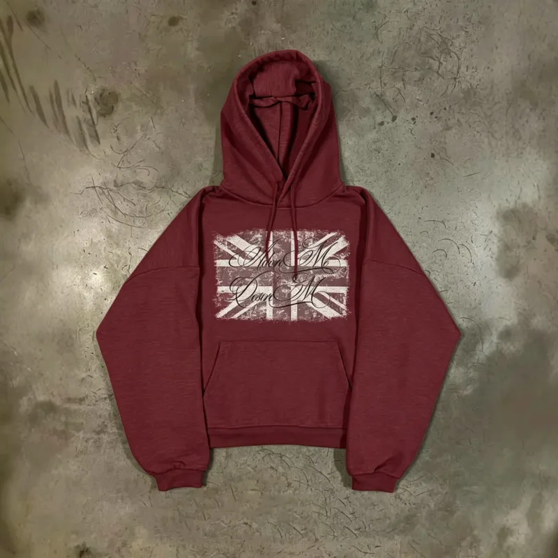 Men Women Retro Streetwear Graphic Hoodie Oversized Pullover Geometric Pattern Long Sleeve Casual Tops Multiple Colors Available — image 7
