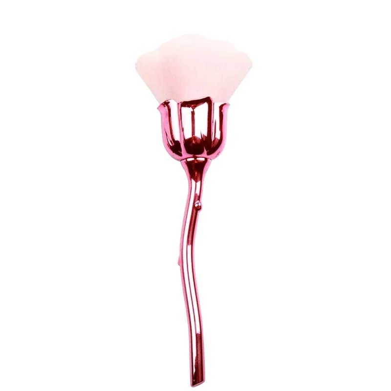 Rose Flower Nail Art Brush Remove Nail Dust Brushes High Quality Acrylic UV Gel Polish Powder Cleaning Tool Beauty Makeup Brush — image 12