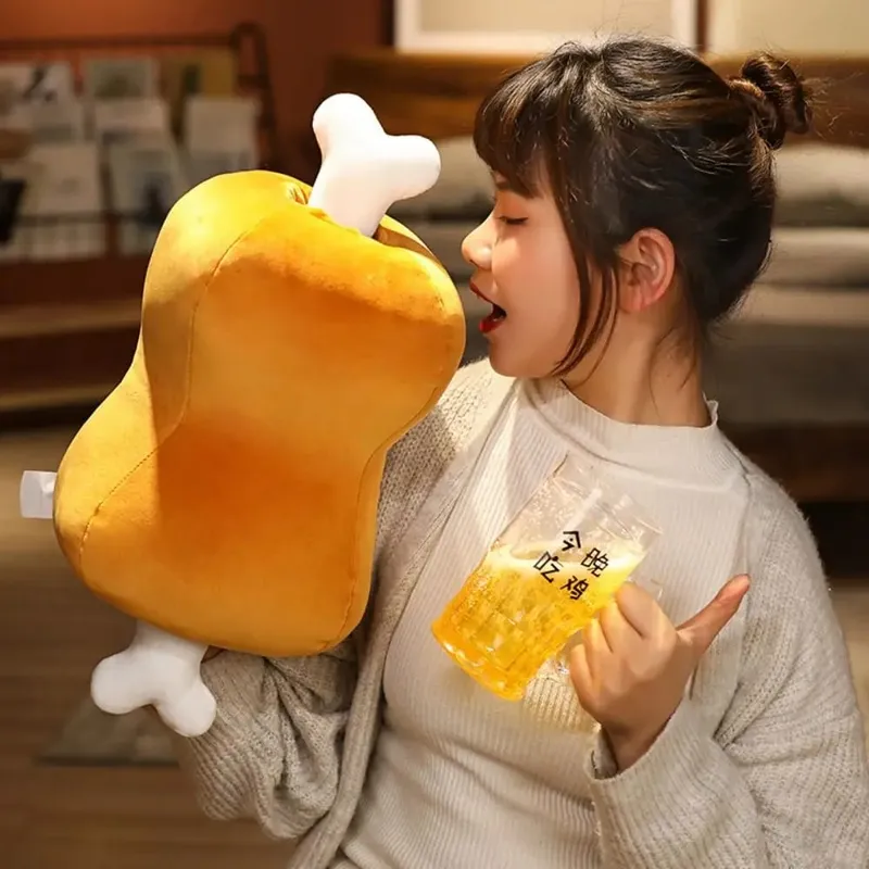 Bantal Tulang Daging Simulasi 42Cm Desain Kartun Bantal Mainan Mewah Lembut Bantal Tulang Daging Seperti Hidup Dapat Dicuci Hipoalergenik — image 8