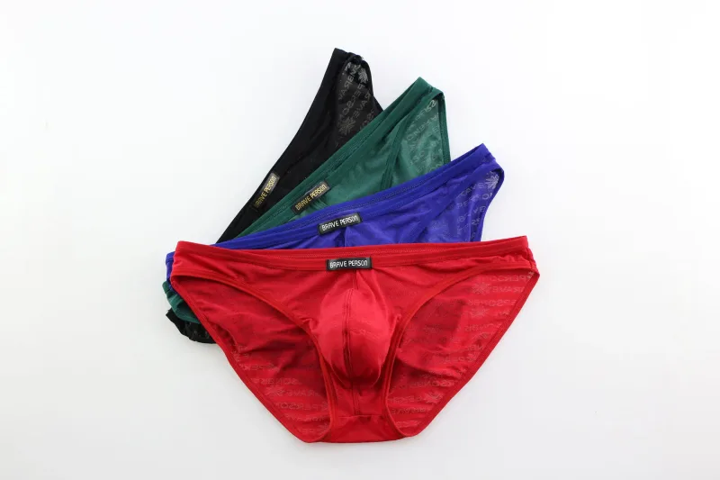 Brave Person New Men String Bikini Mens Briefs Transparent Comfortable Breathable Ropa Interior Hombre — image 21