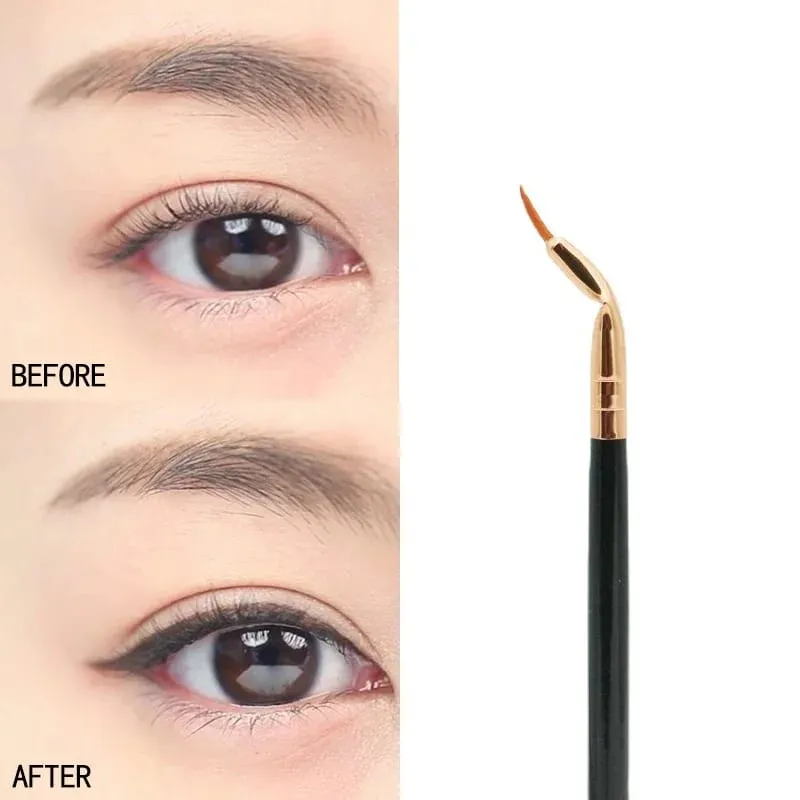 1Pc Bent Liner Makeup Brushes Precision Angled Eyeliner Brush Eyeshadow Eye Brow Tool Detail Eye Liner Precision Cosmetic Tools — image 6