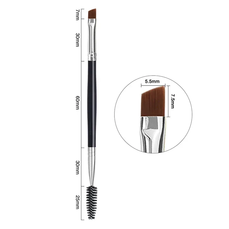 1pc 2 in 1 Double Head Eyebrow brush+Eyelash brush Makeup Tools Cosmetic Brushes Eye lash Make up Brushes brochas maquillaje — image 17