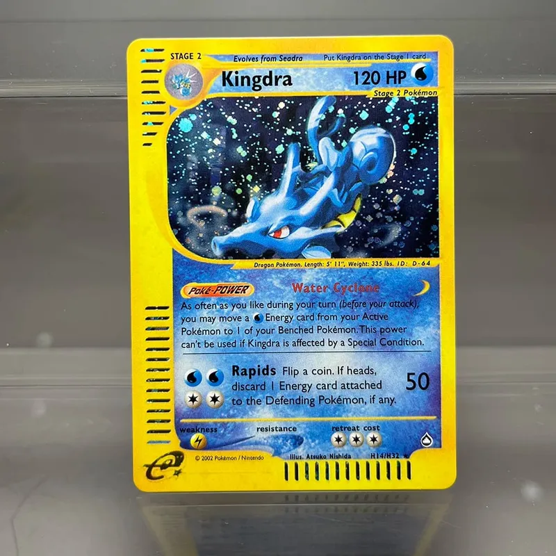 PKM Cards Tyranitar Gengar Nidoking Single Foil Cards Aquapolis Espeon Hypno Classic Game Collection Cards PTCG Proxy Cards — image 13