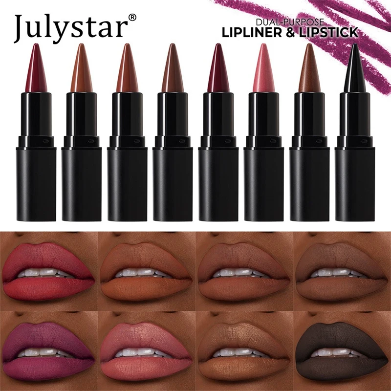 Tapered Nib Lip Liner Pencil Long-Lasting Matte Black Brown Velvet Lipstick Waterproof Natural Slim Lip Liner Makeup Cosmetics — image 5