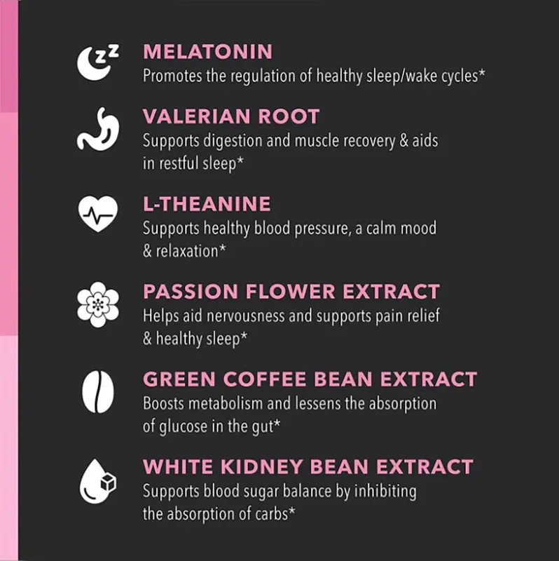 Night Time Fat Burner Supplement for Women Belly Fat Burner & Tone Up Pills for Bloating & Metabolism Appetite Suppressant — image 5