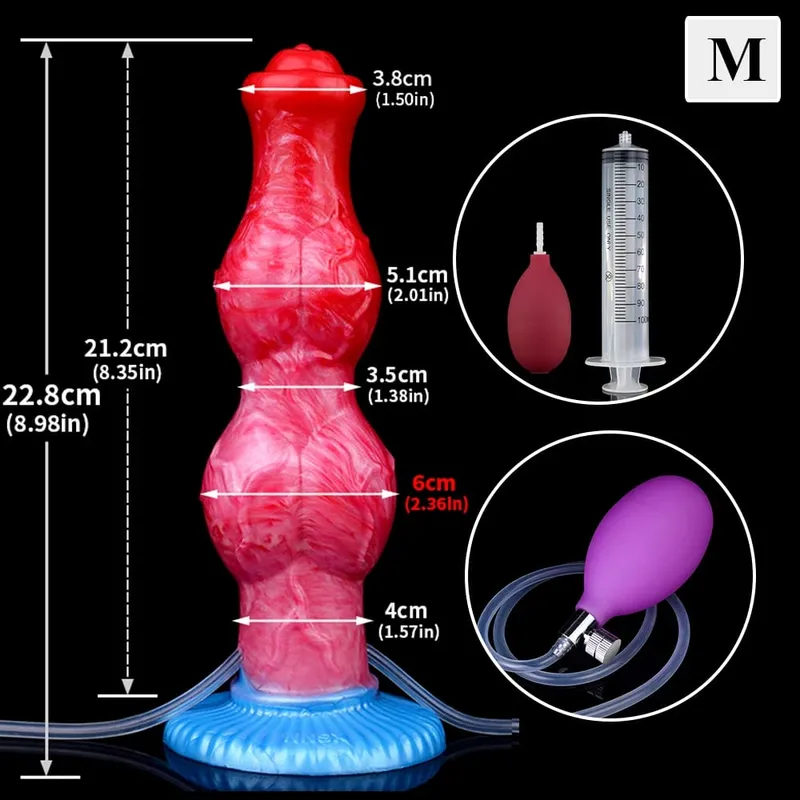 Gode gonflable à énorme nœud avec ventouse forte, Plug Anal gonflable en Silicone, entraîneur, jouets sexuels pour débutants, pour femmes et hommes — image 15
