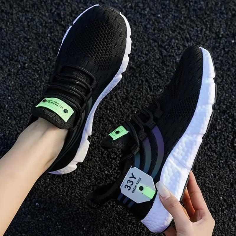 Men's Running Shoes High-quality Lightweight Mesh Design Breathable Comfortable Anti Slip Sole Track Field Running Lace Up Shoes — image 6