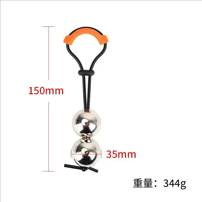9 Size Male Penis Ring Glans Exerciser SM Penlie Device Weight Bearing Penis Extender Enlargement Stretcher Ball Sex Toy for Men
