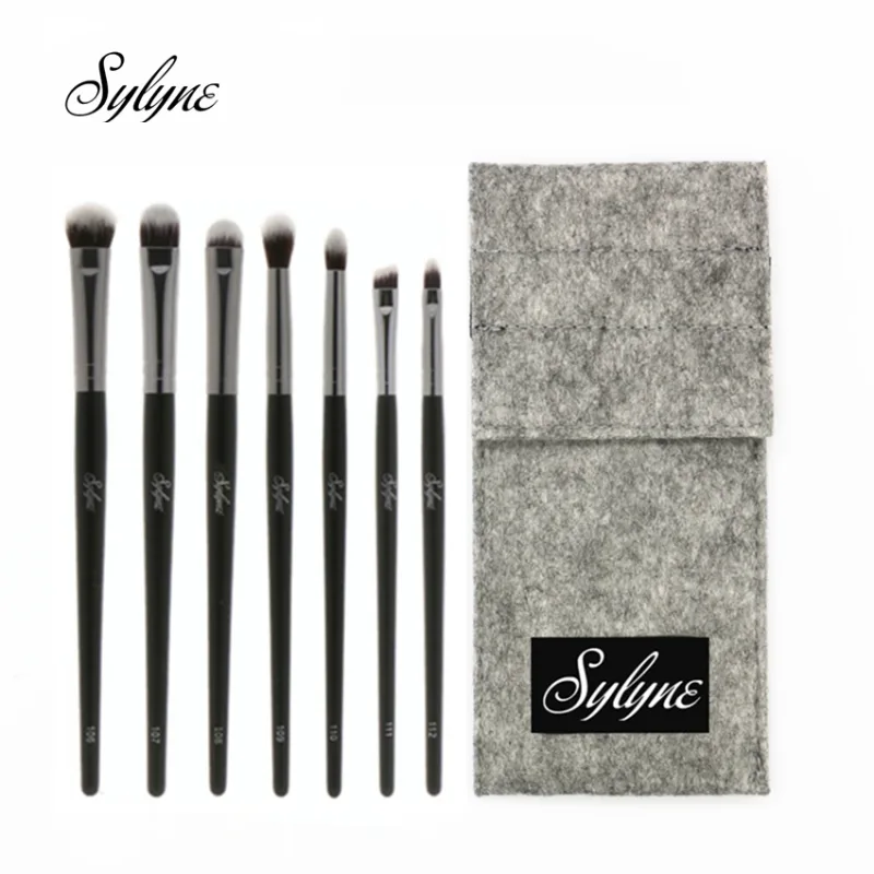 Eyeshadow Makeup Brush Set 7pcs Blending Eyebrow Complete Eye Shadow Professional Make Up Brushes Kit With Bag — image 2