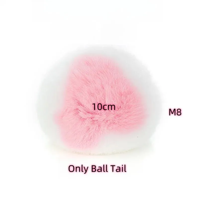 Small Silicone Butt Plug Dildo Vaginal Plug with Detachable Fake Soft Fox Rabbit Tail for Couple Anal Bead Dilator Sex Toys — image 15