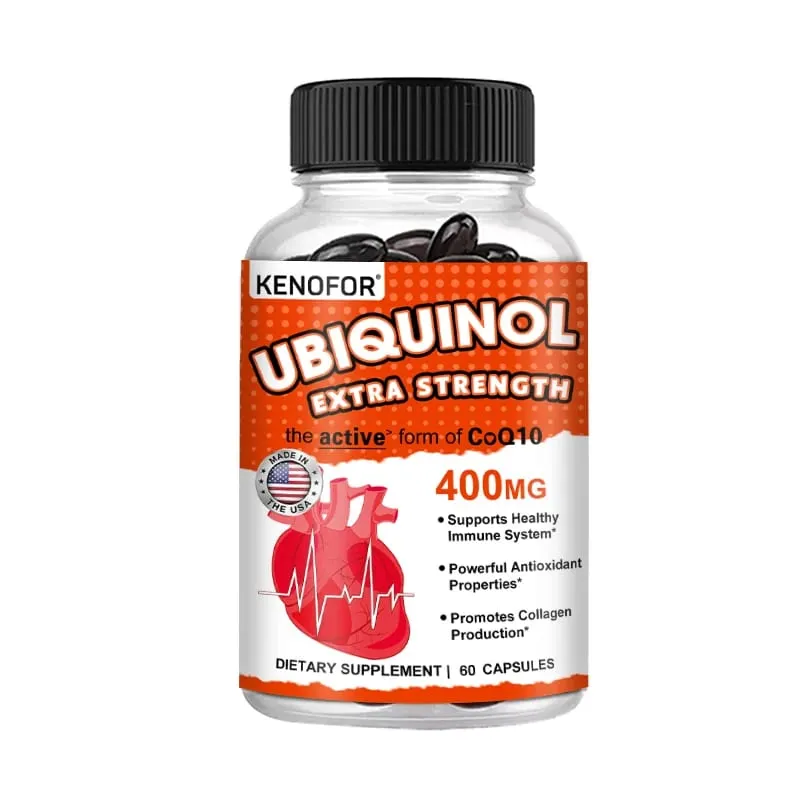 Coenzyme Q10 400 mg Softgel Antioxidant - Excellent absorbency active form for heart immune and skin health — image 8