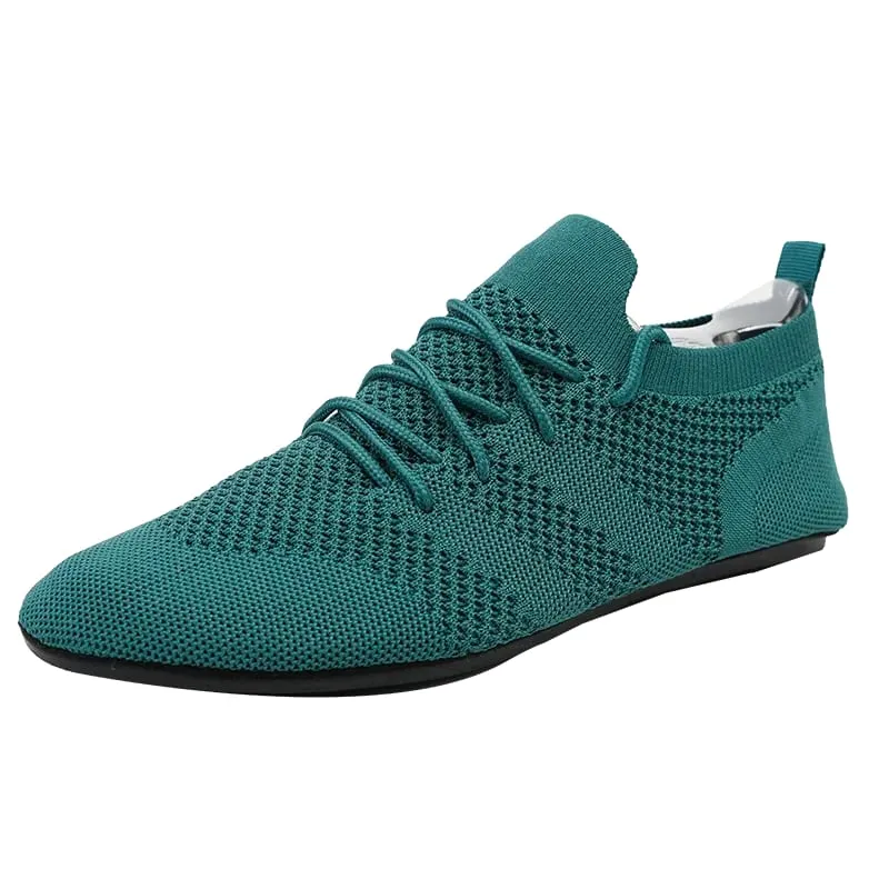 Lekkie męskie buty w stylu casual oddychające damskie buty wulkanizowane Outdoor miękkie męskie mokasyny siatkowe obuwie do jazdy zasznurowane 36-47 — image 10
