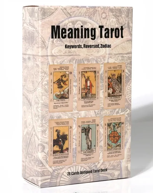 HOT Meanings Tarot Cards for Beginners on Them on The Cards Keywords Reversed Chakra Planet Classic Tarot Deck Board Games