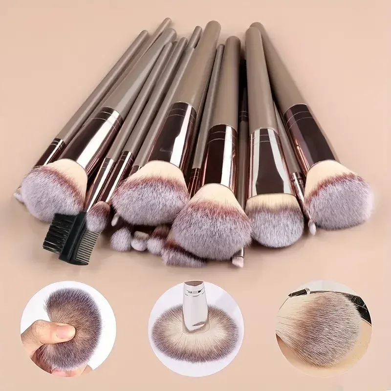 3-20PCS Makeup Brushes Set Eyeshadow Fluffy Foundation Concealer Blush Highlighter Storage Box Female Cosmetics Beauty Tools — image 2
