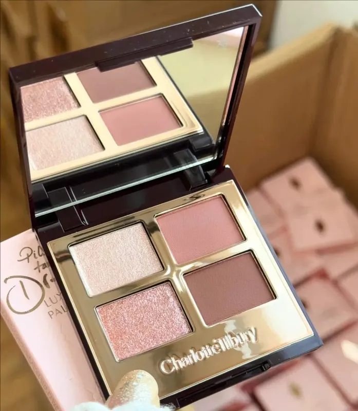 Charlotte Tilbury Brand Makeup 4 Colors Eye Shadow Disc 5.2g Pillow Talk Nature Easy To Color Foundation Eyeshadow Cosmetics