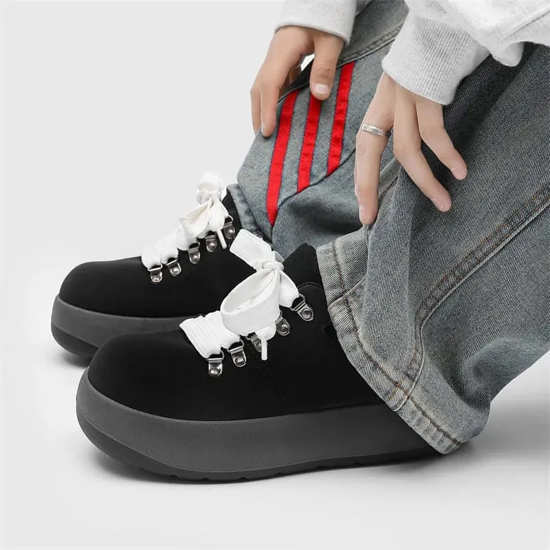 Wysokiej jakości męskie grube trampki Buty do skateboardingu Ponadgabarytowe buty z palcami Wygodne buty na platformie Obuwie dla studentów