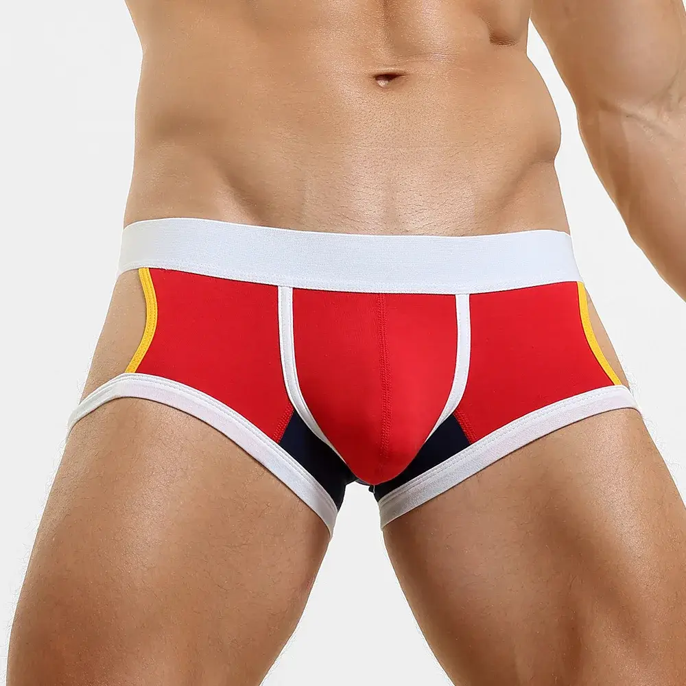 Men's Low-Waist U-Shape Flat Briefs Underwear Trendy Side-Light Design Comfortable Innerwear for Men — image 29