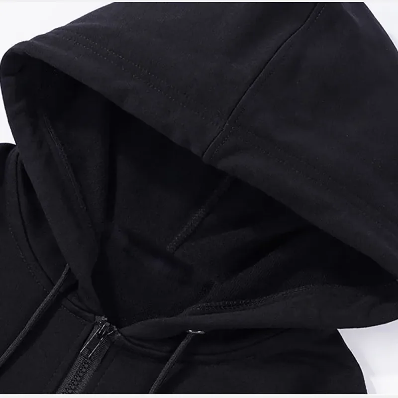 Initial D Zipper Hoodies Men's Clothing Autumn Winter Zip Up Hooded Sweatshirts Casual Vintage Loose Hoodie Jacket — image 6