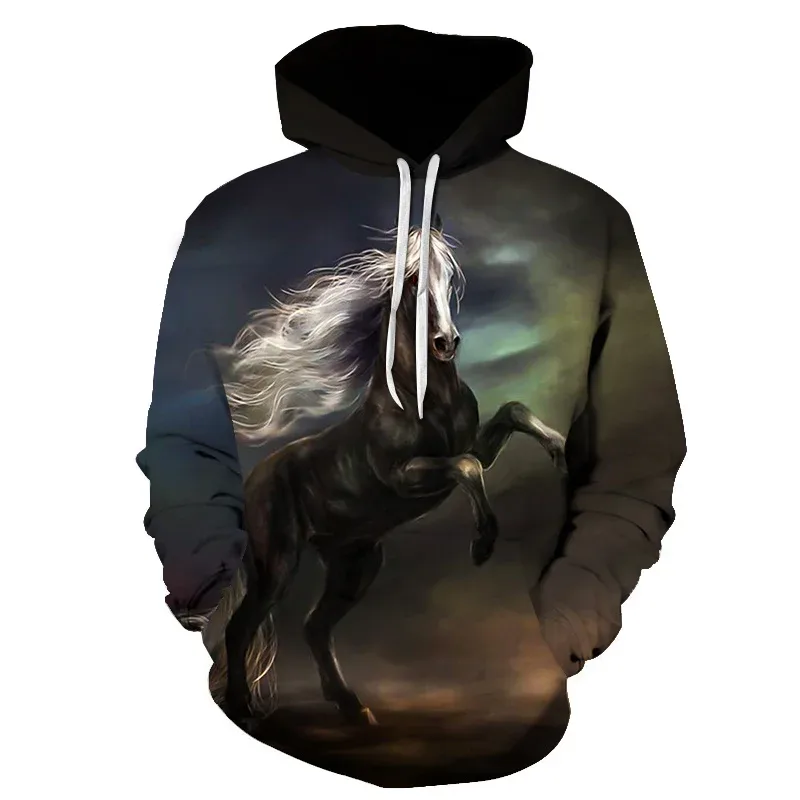 Horse Win Instant Success 3D Print Hoodies Interesting implication Animal Design Men Women Streetwear Pullover Casual Sweatshirt — image 19