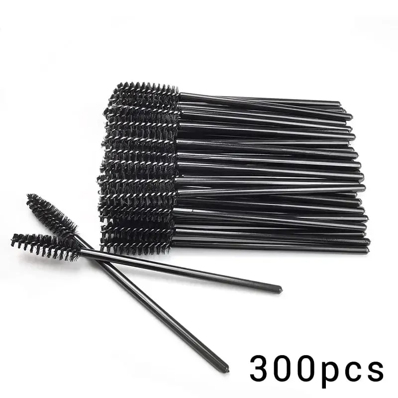 100/300Pcs Disposable Eyelash Mascara Brushes for Eye Lashes Extension Eyebrow and Makeup Lash Spoolies Wands — image 8