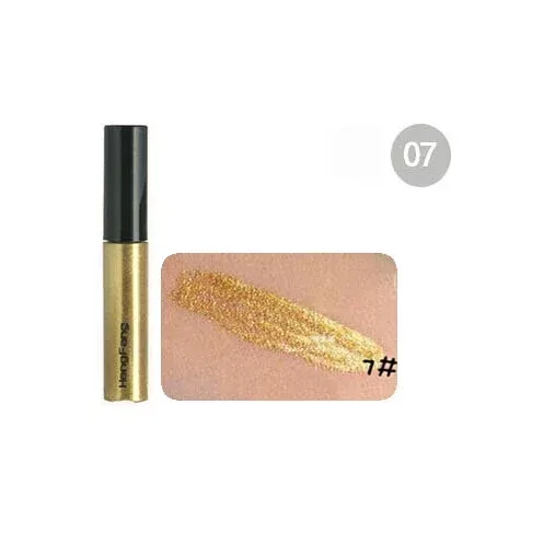 Brand Shiny Makeup Waterproof Long Wear Color Glitter Eyeliner Liquid Make Up Long Lasting Natural Eye Liner Gel 52158#
