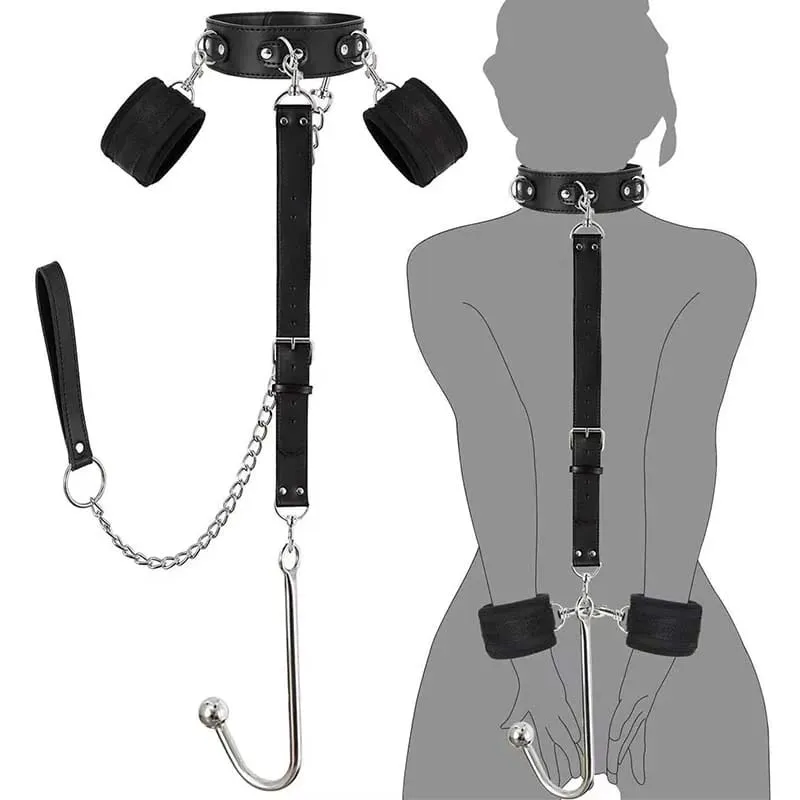 SM Adult Sex Toy Backhand Binding Apertural Plug Anal Hook Bondage Toys Bdsm Kit Slave Bondage Handcuff Couple Bundle Game 18+ — image 8