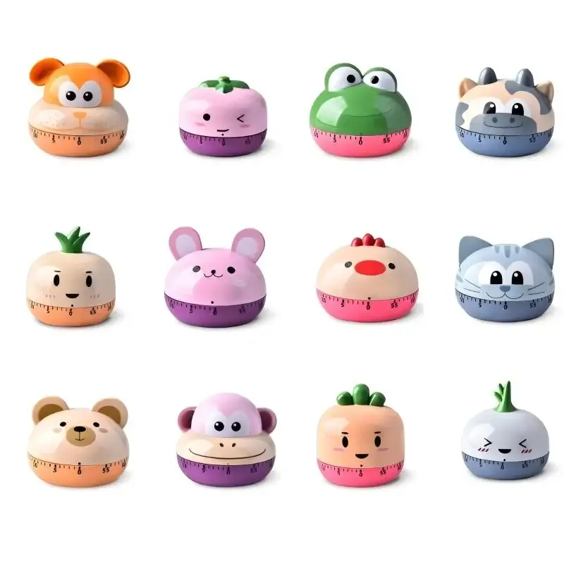 Mechanical Kitchen Timer with Cartoon Animal Pattern Cooking Alarm SCountdown Timer — image 5