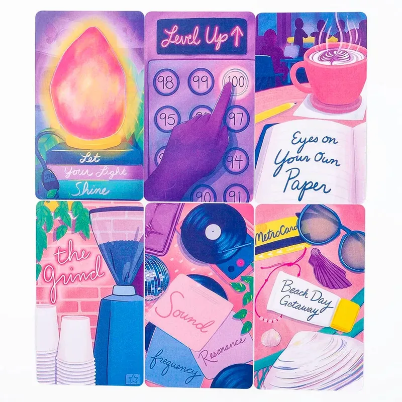 The City of Dreams Oracle 35 Cards Board Game with Hand-illustrated Pastel Scenes Sweet and Supportive English Visions 10.3*6cm — image 4