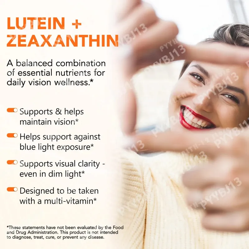 Acentiallabs Lutein Zeaxanthin Softgels 40mg Lutein & 8mg Zeaxanthin 120 Count Blue Light Filter Macular Protection Eye Care